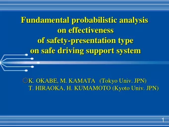 Fundamental probabilistic analysis  analysis  Fundamental probabilistic  on effectiveness  on