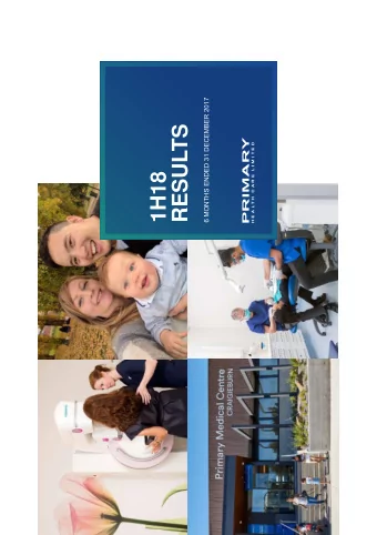 RESULTS  1H18  RESULTS  GROUP  1H 2018 RESULTS  2  GROWTH IN PROFIT AND FCF Underlying 1 Reported 2