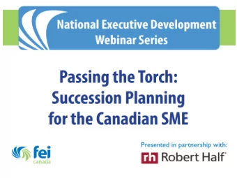 Webinar panel Judy Munro  Canadian President, Robert Half Executive Search Robert Dietrich