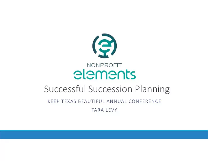 successful succession planning