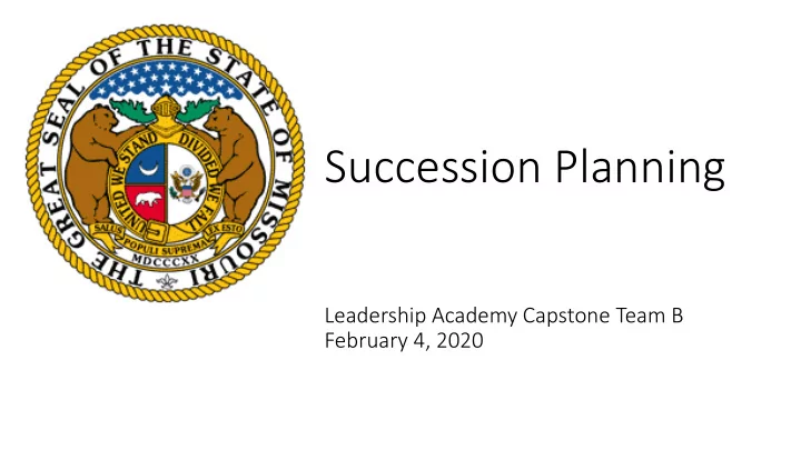 succession planning