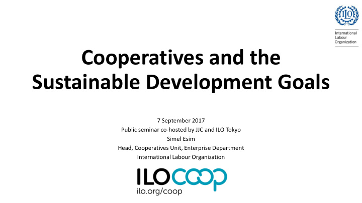 cooperatives and the
