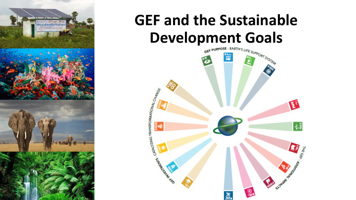 gef and the sustainable development goals