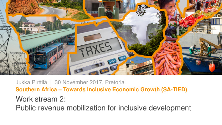 work stream 2 public revenue mobilization for inclusive