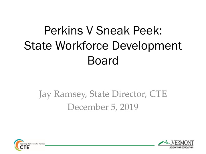 state workforce development