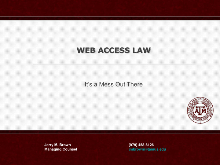 web access law