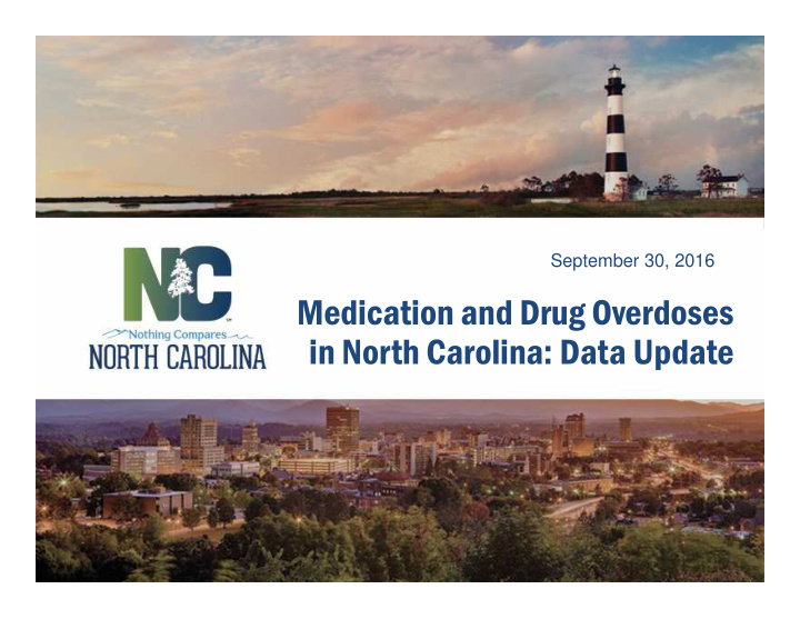 medication and drug overdoses in north carolina data