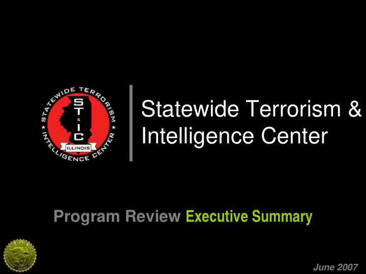 statewide terrorism intelligence center