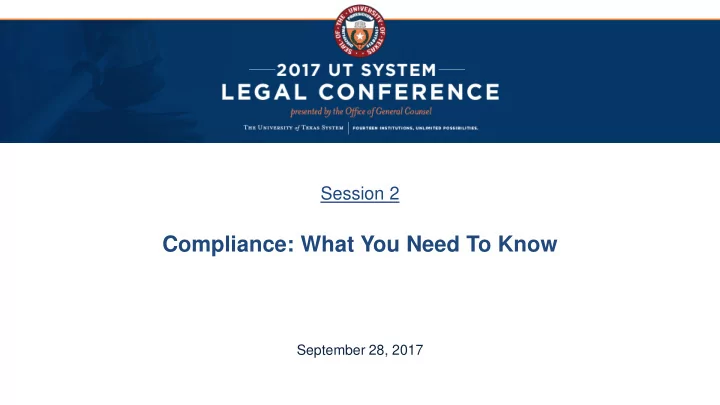 compliance what you need to know
