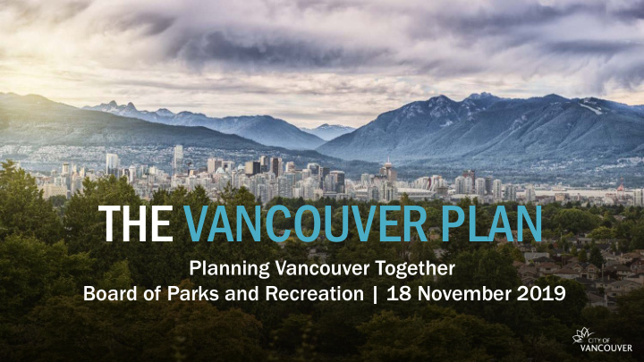 the vancouver plan