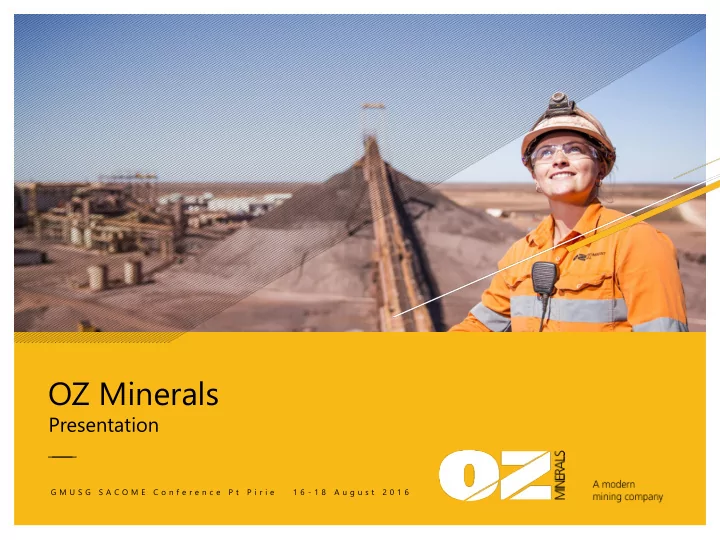 oz minerals