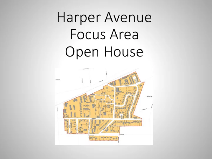 harper avenue focus area