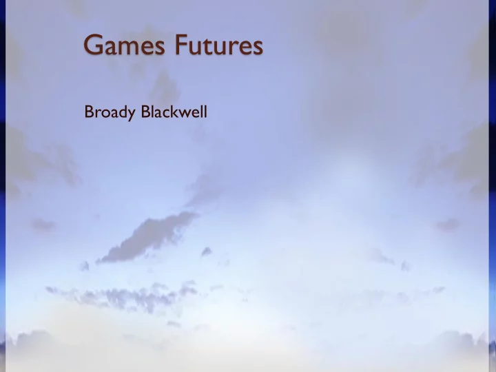 games futures