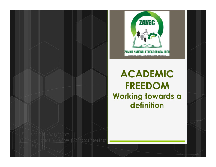 academic freedom