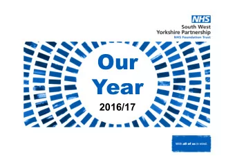 Our  Year  2016/17  Welcome to our  ANNUAL MEMBERS  MEETING  19 September 2017  Ian Black  CHAIR