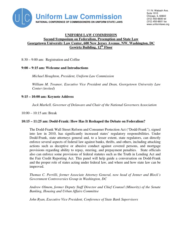 uniform law commission