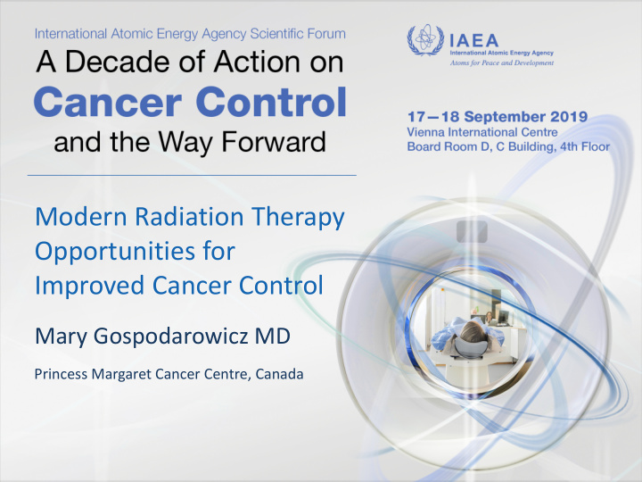 modern radiation therapy opportunities for improved