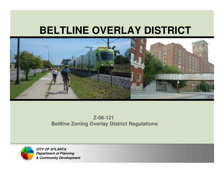 beltline overlay district