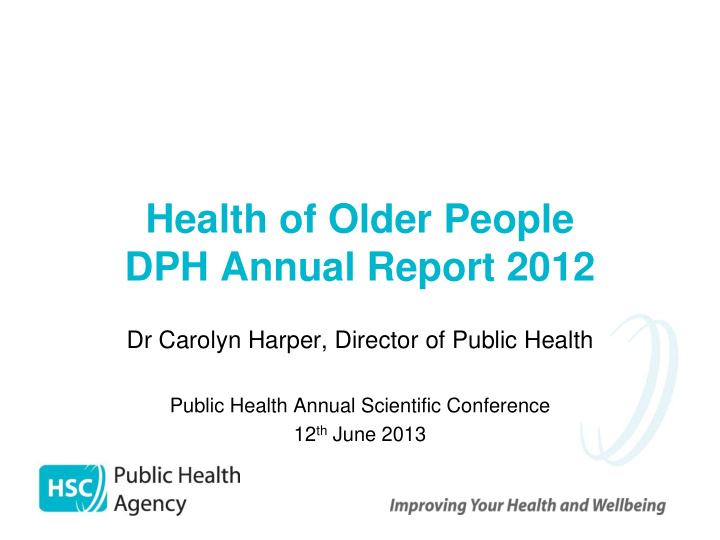 health of older people