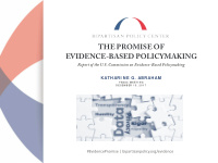 the promise of evidence based policymaking