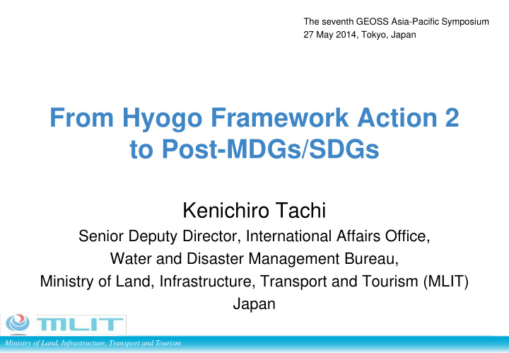 from hyogo framework action 2 to post mdgs sdgs