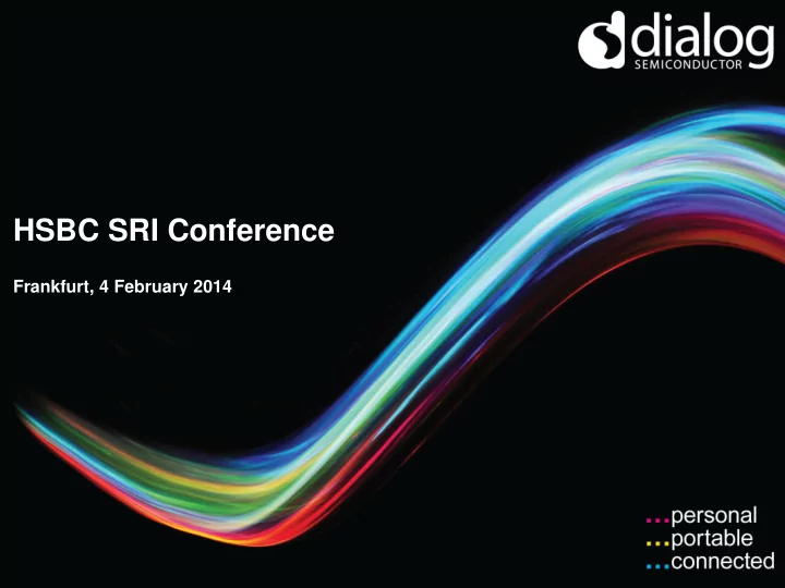 hsbc sri conference