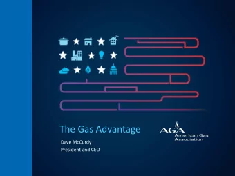 The Gas Advantage  Dave McCurdy  President and CEO  Natural Gas  Regional Resource Assessment *