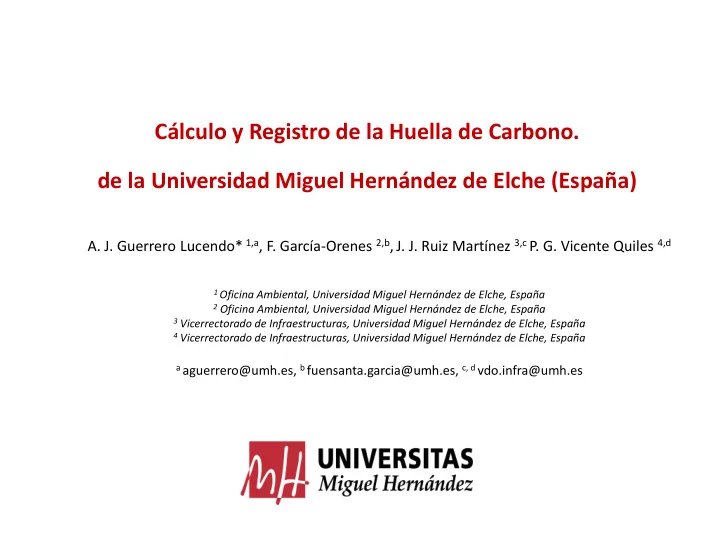 c lculo y registro de la huella de carbono de la