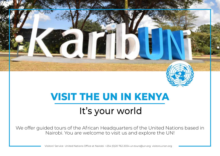 visit the un in kenya