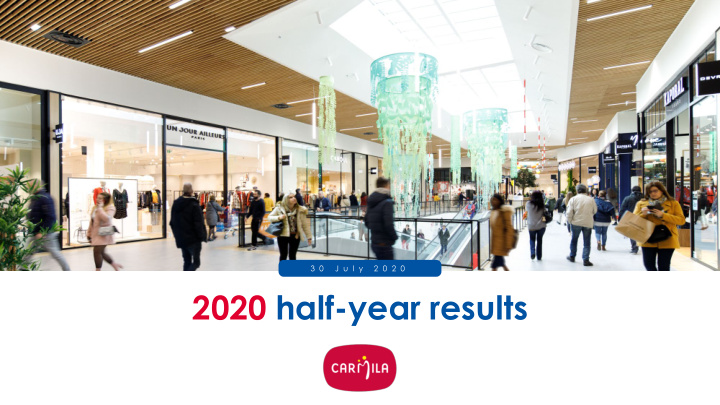 2020 half year results introduction
