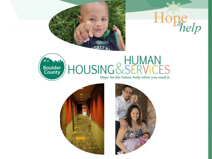 hope for the future help when you need it