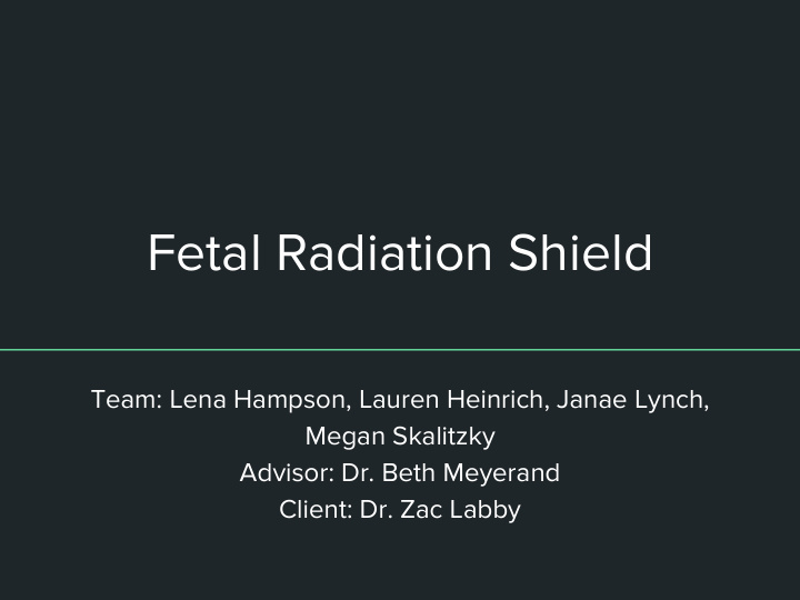 fetal radiation shield