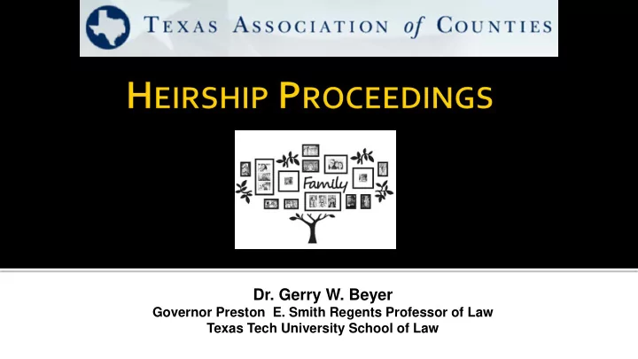 dr gerry w beyer