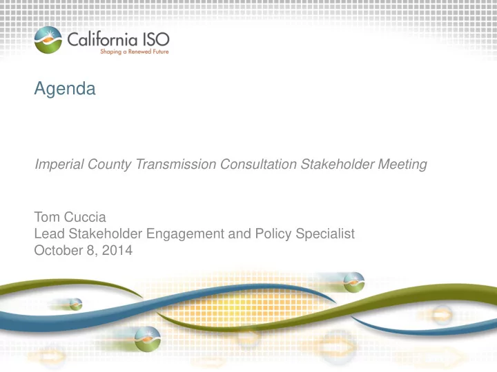 agenda