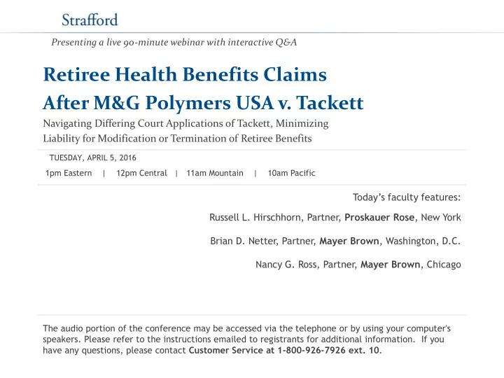 retiree health benefits claims after m g polymers usa v