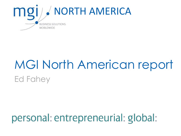 mgi north american report