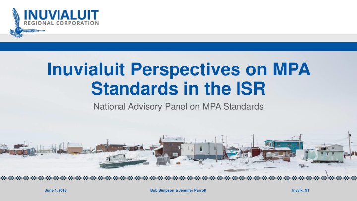 standards in the isr