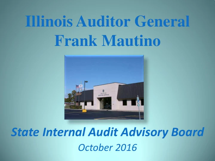illinois auditor general frank mautino