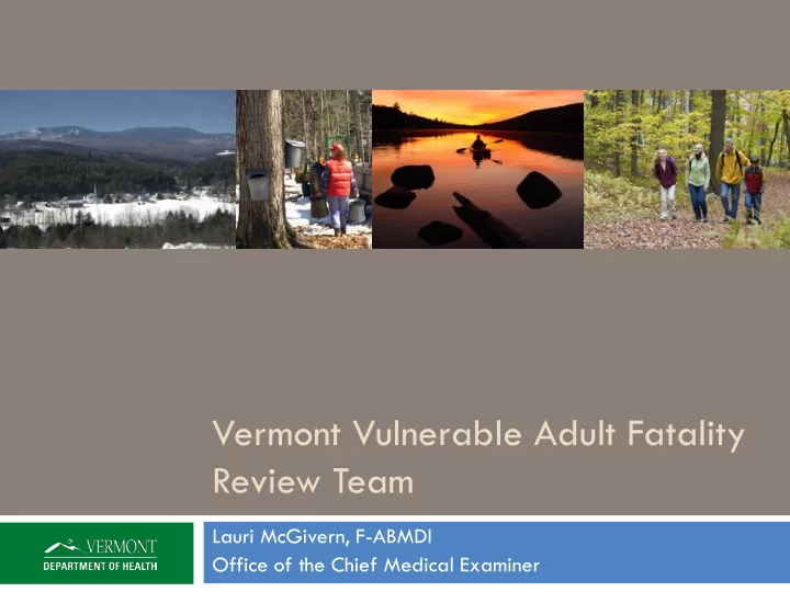 vermont vulnerable adult fatality review team