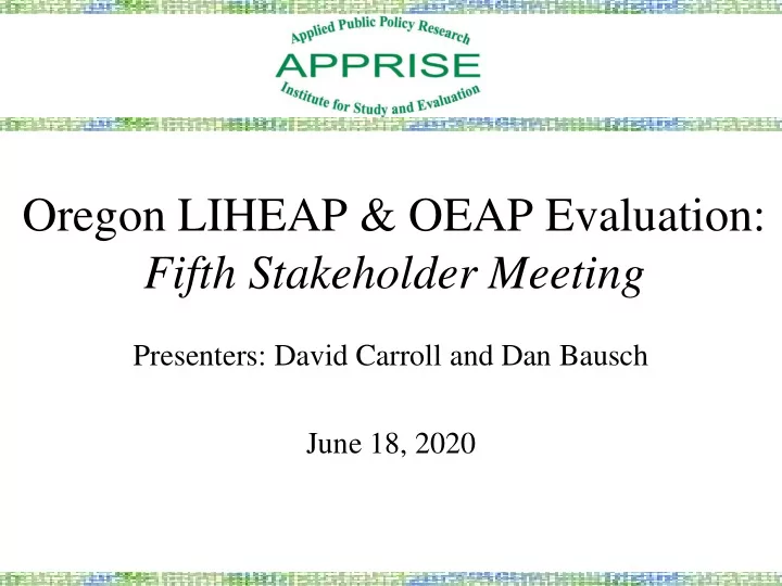 oregon liheap oeap evaluation