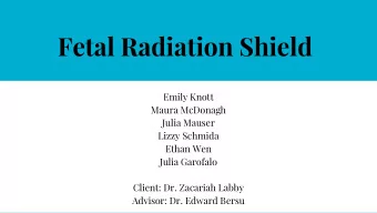 Fetal Radiation Shield  Emily Knott  Maura McDonagh  Julia Mauser  Lizzy Schmida  Ethan Wen  Julia