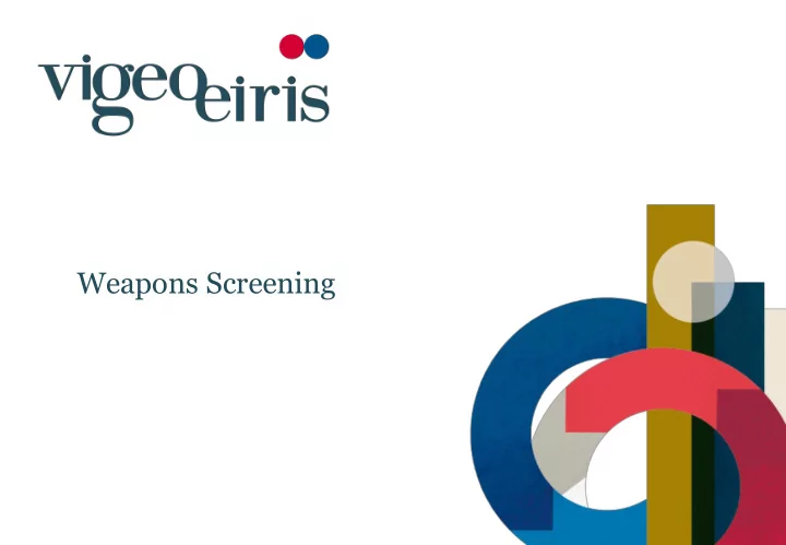weapons screening esg pioneer