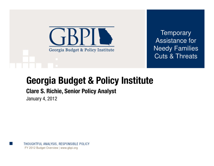 georgia budget policy institute