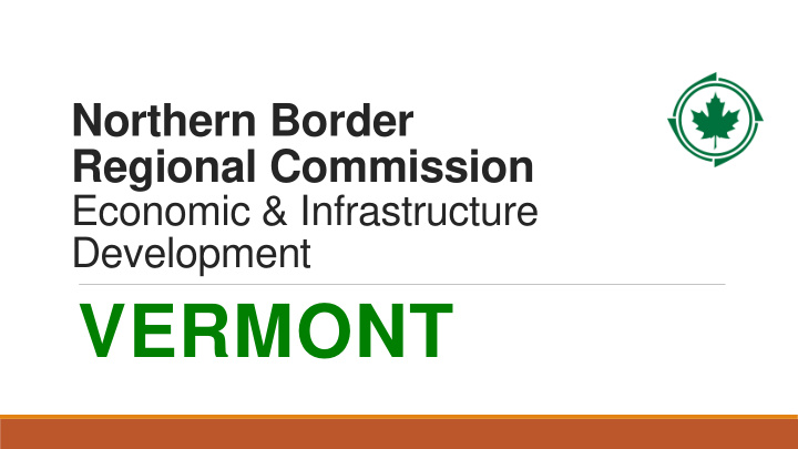 vermont northern border regional commission nbrc