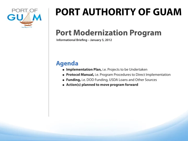 port authority of guam