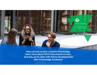 About  WCO Academy, as private sectors point of access to the World Customs  Organizations