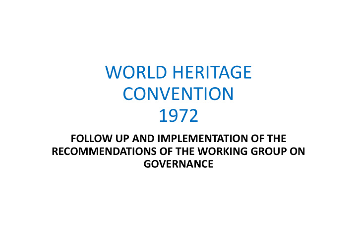world heritage convention 1972