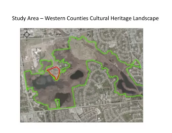 Study Area  Western Counties Cultural Heritage Landscape Study Area  Western Counties