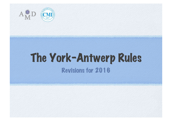 the york antwerp rules