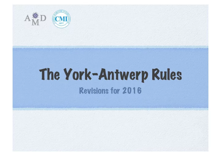 the york antwerp rules